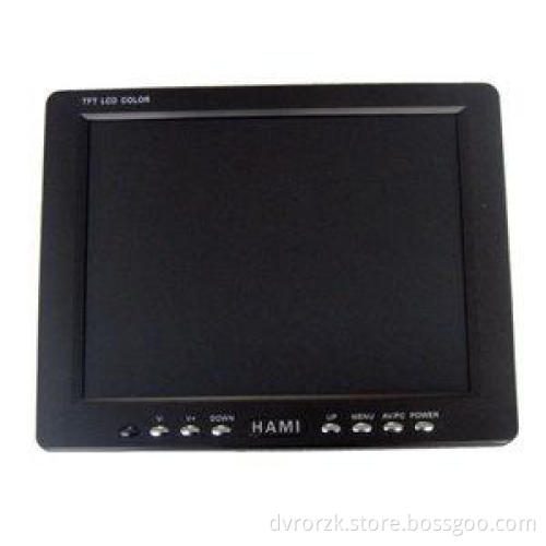 Customized DC 12V Output 8 Inch Portable LCD Monitor Built